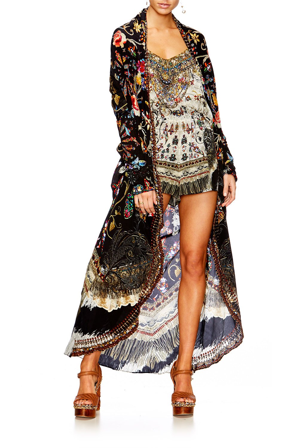 DANCING IN THE DARK LONG CASUAL JACKET W POCKETS