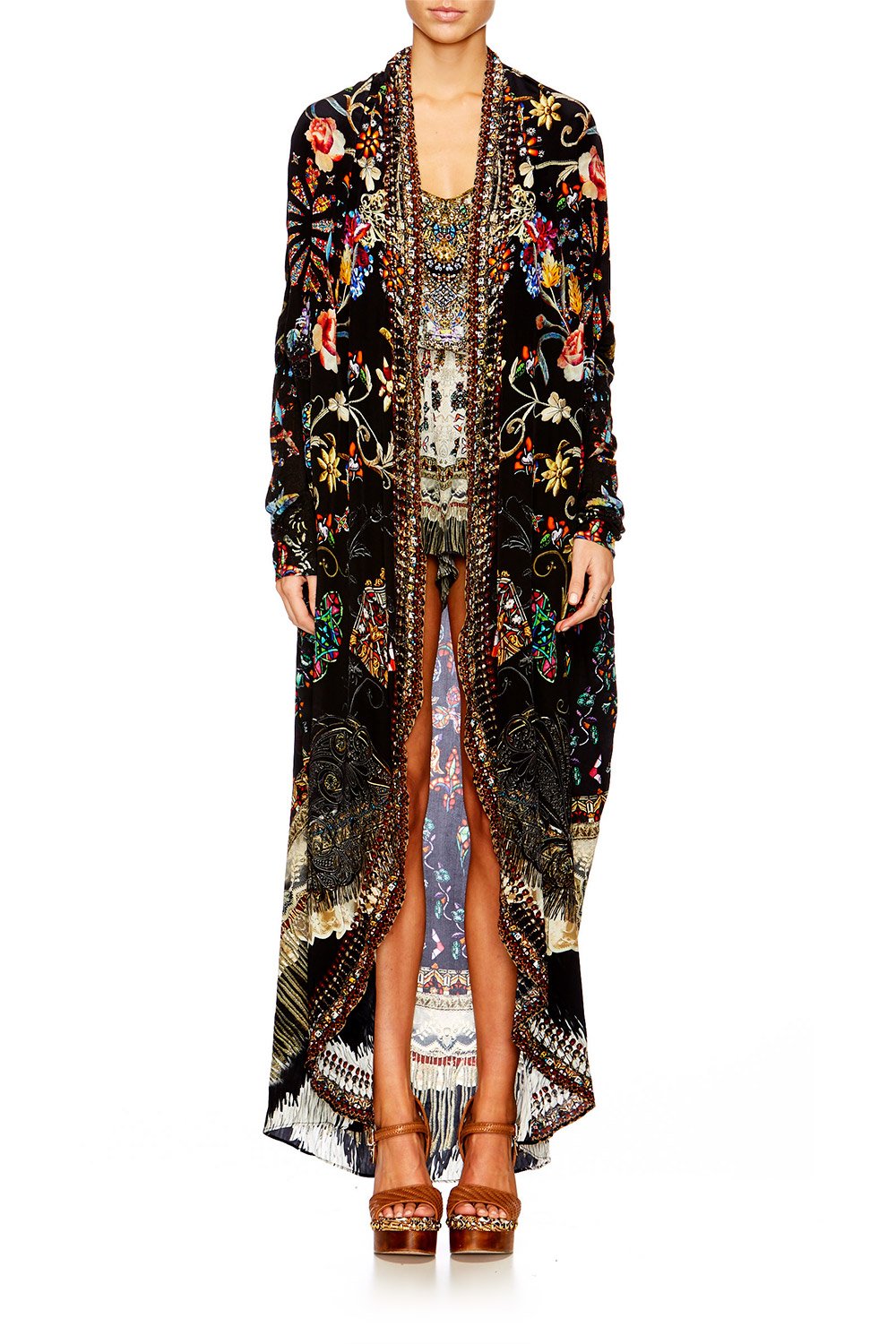 DANCING IN THE DARK LONG CASUAL JACKET W POCKETS