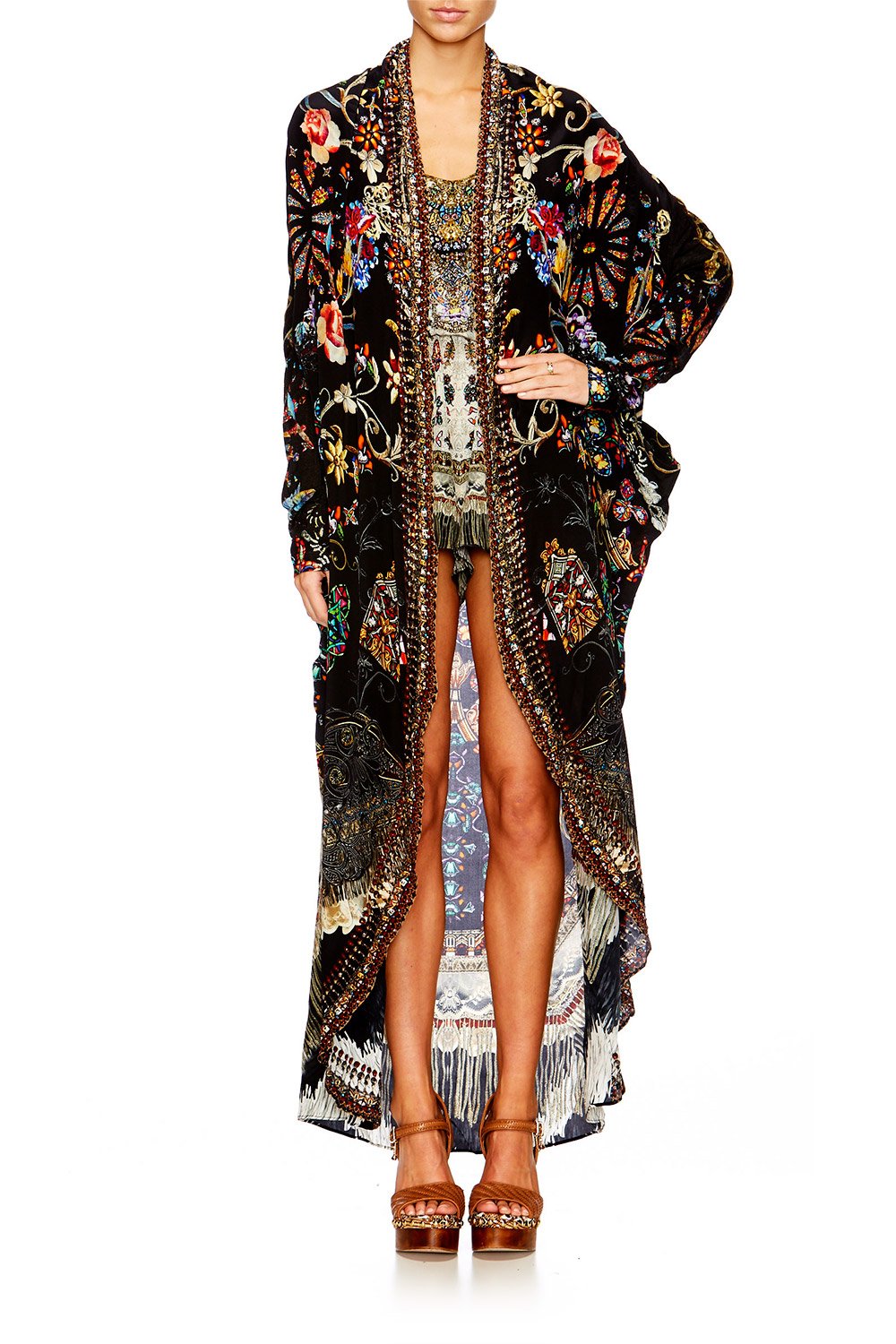 DANCING IN THE DARK LONG CASUAL JACKET W POCKETS