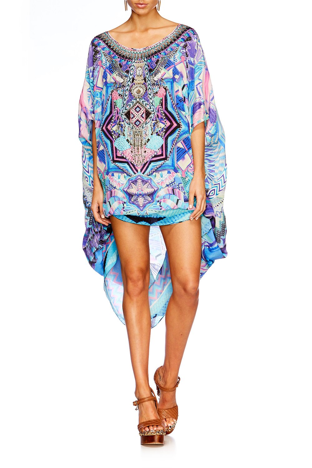 THREADS OF COSMOS ROUND NECK KAFTAN