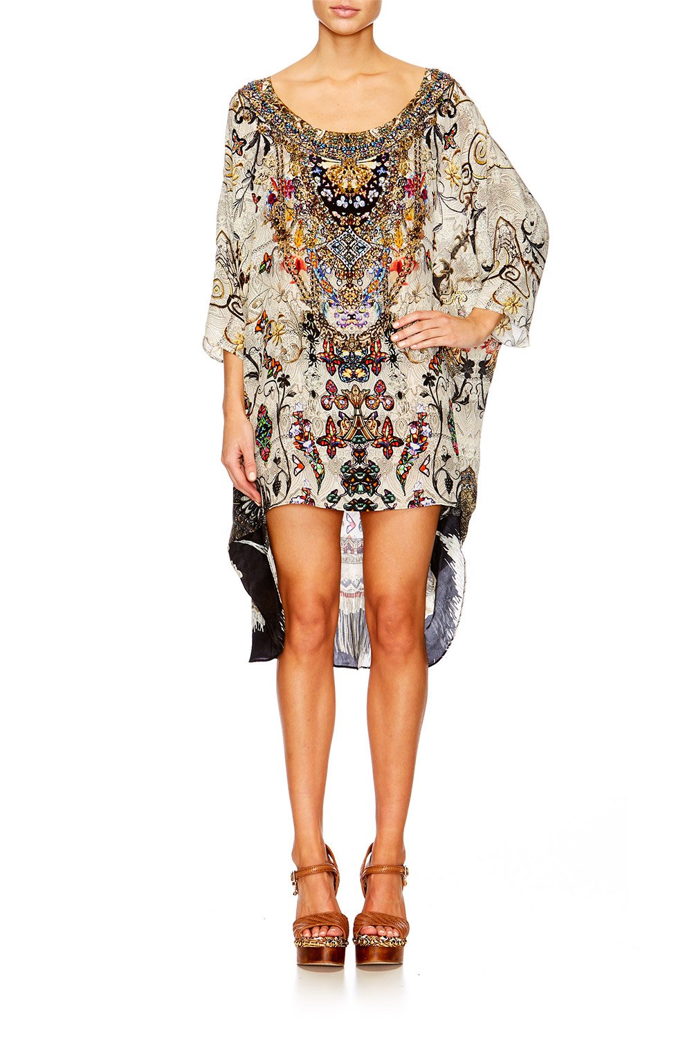 RAISE YOUR GLASS SCOOP BACK HEM DRESS