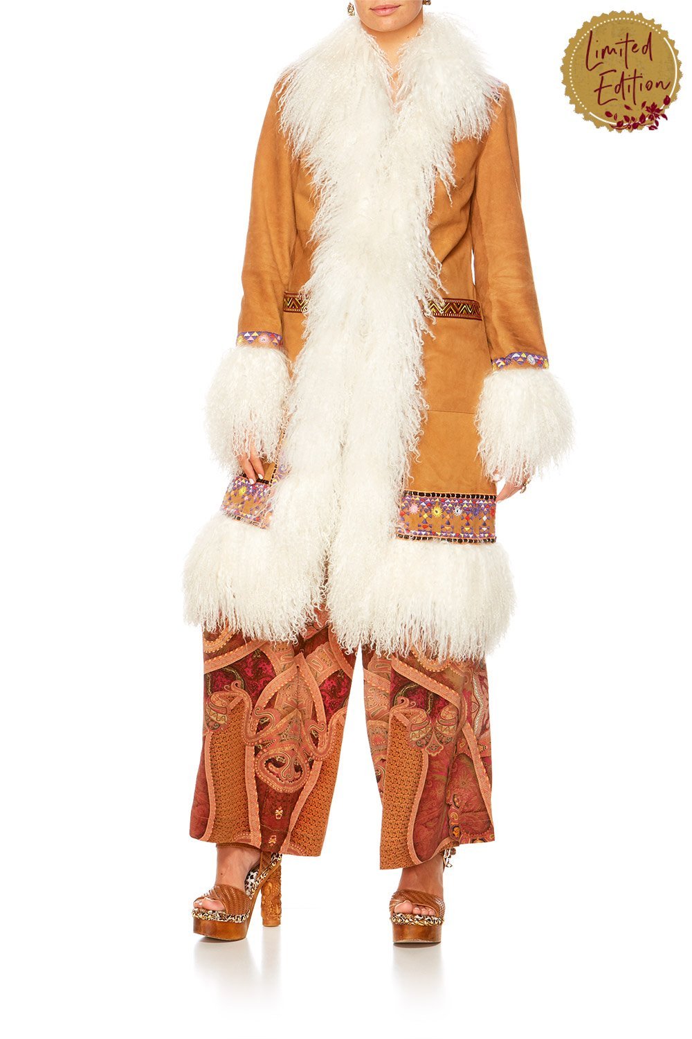 FAMILY GATHERING SHEARLING COAT