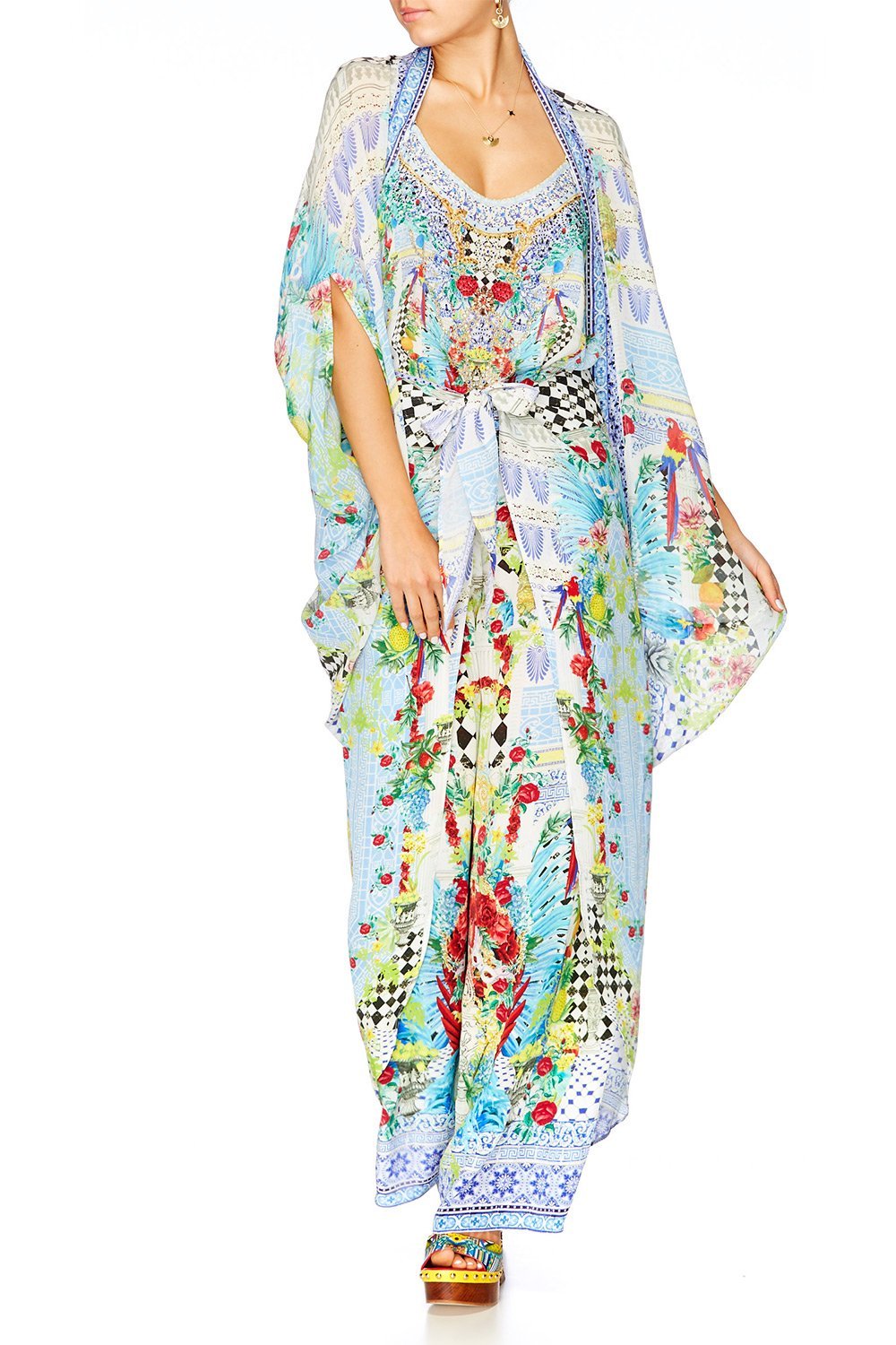 MASKING MADNESS OPEN FRONT CARDI CAPE