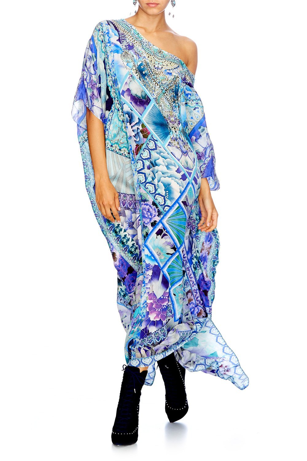 THE BLUE MARKET ROUND NECK KAFTAN