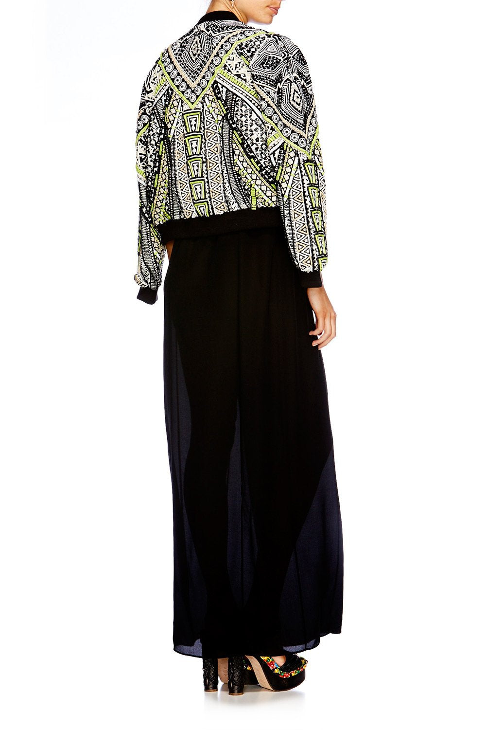 BELIEVE WEAVE BOMBER JACKET