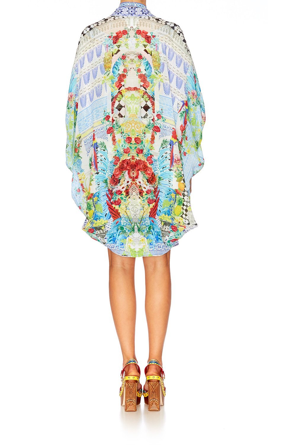 MASKING MADNESS OPEN FRONT CARDI CAPE