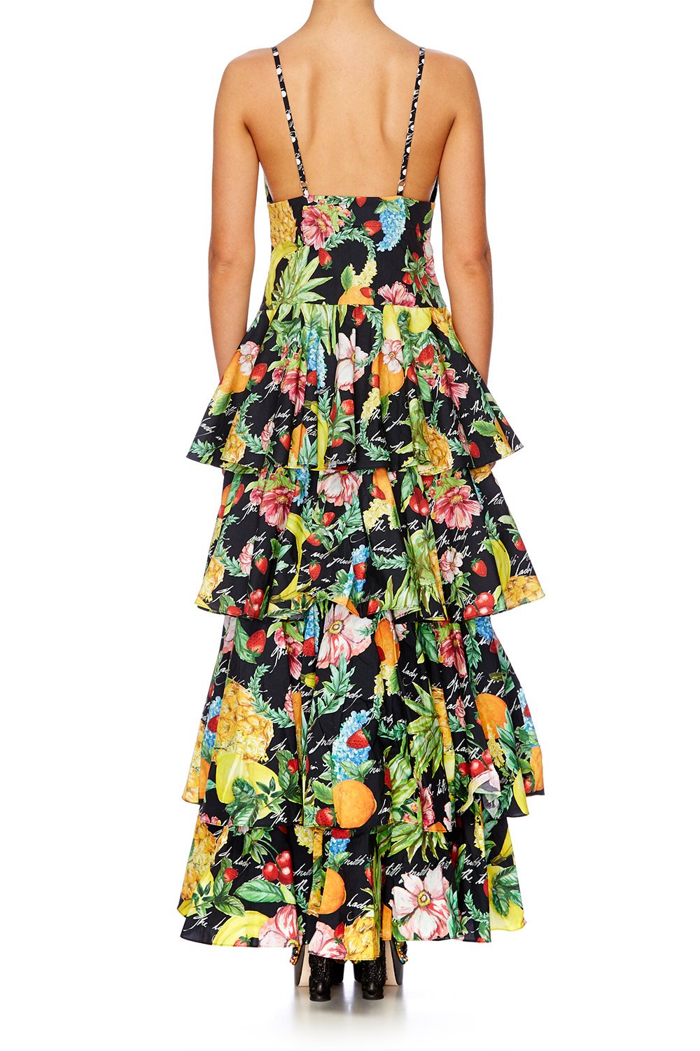 CALL ME CARMEN GATHERED TIERED DRESS