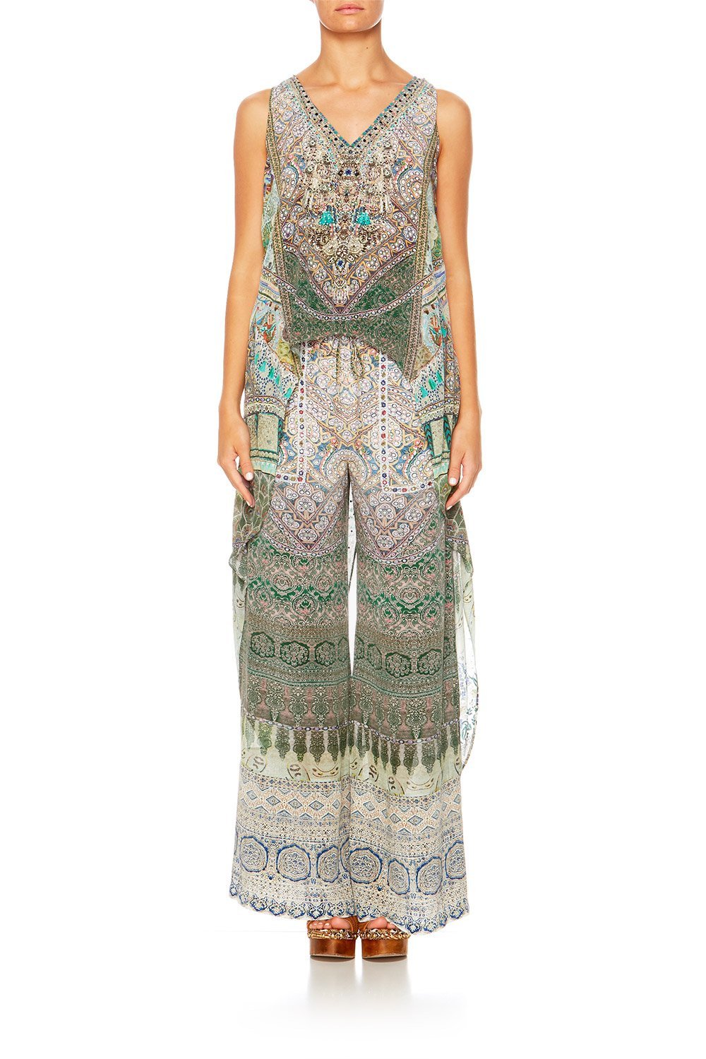 MAMAS HOME HIGH LOW CROSS OVERLAY TOP