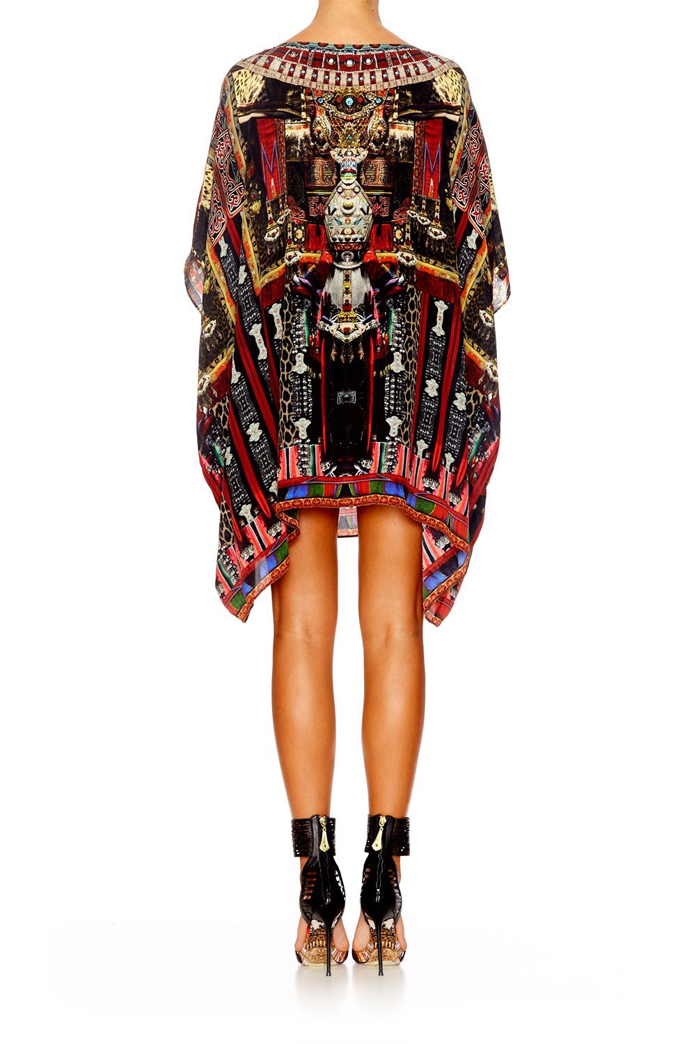 IN A DALAI DAZE SHORT ROUND NECK KAFTAN