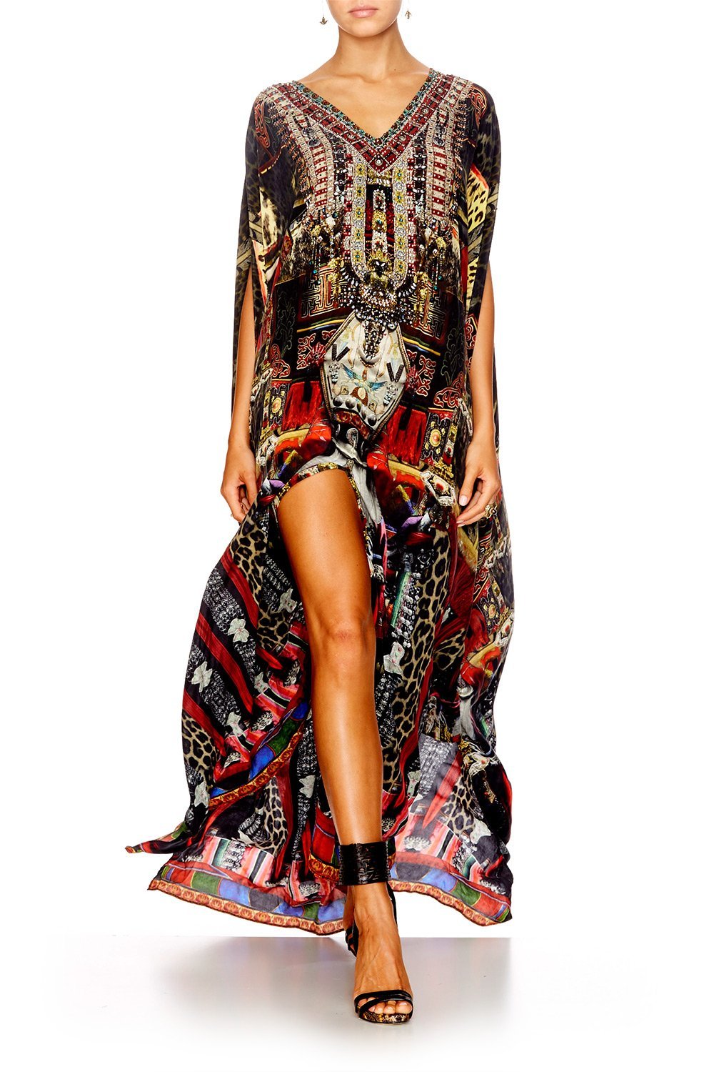 IN A DALAI DAZE SPLIT FRONT & SLEEVE KAFTAN