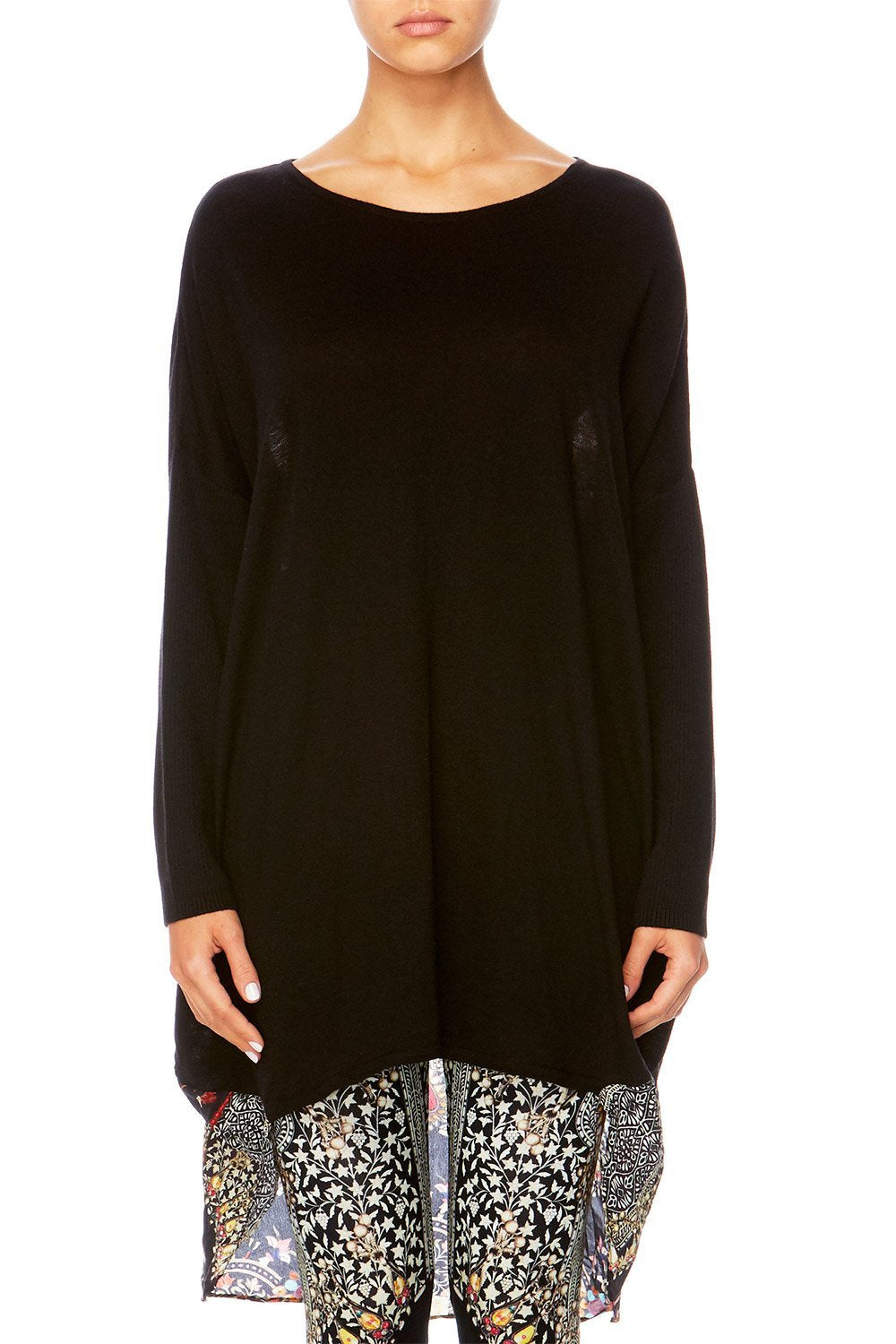 CHAMBER OF REFLECTIONS LONG SLEEVE JUMPER W PRINTED BACK