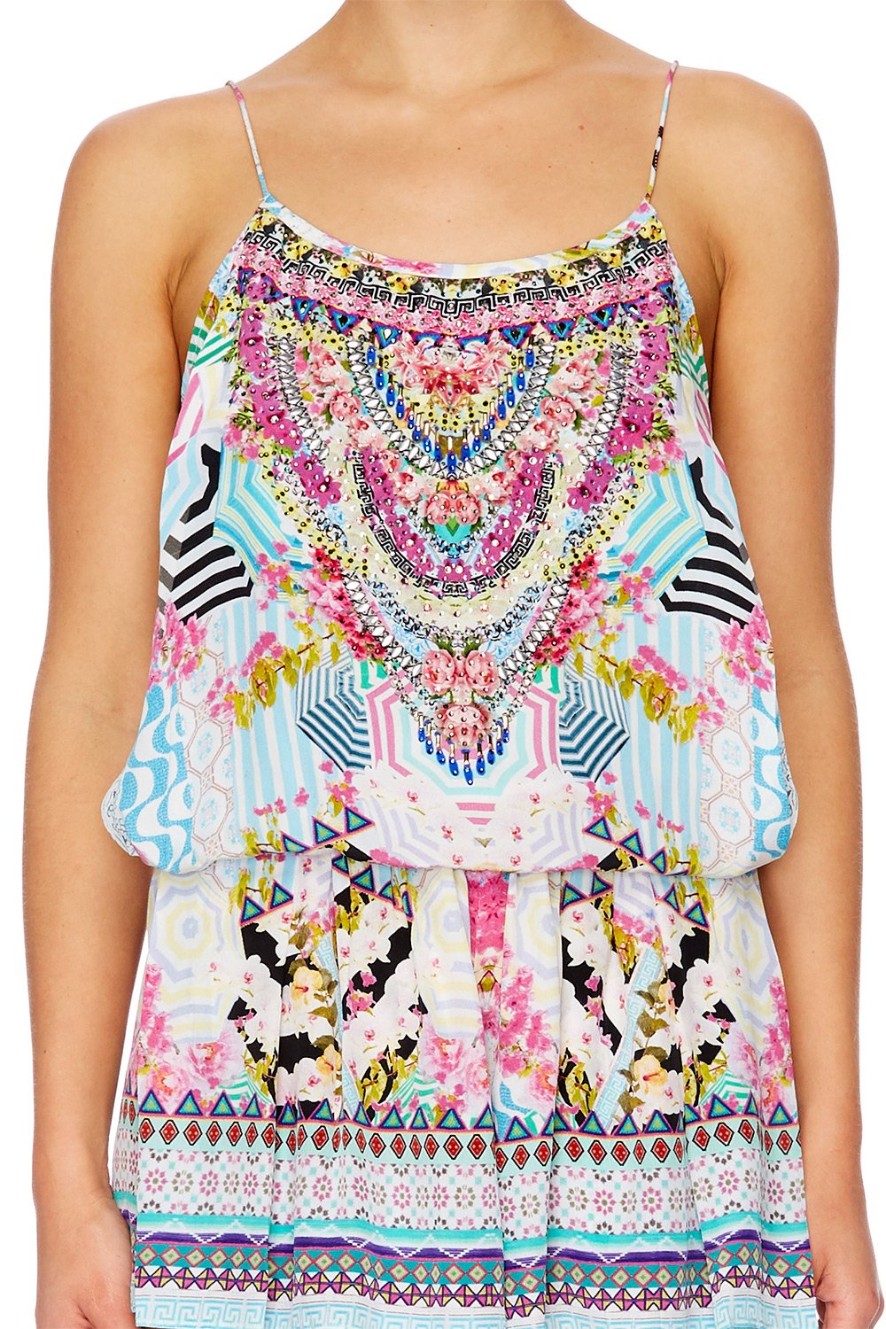 UNDER MY SHOESTRING STRAP PLAYSUIT