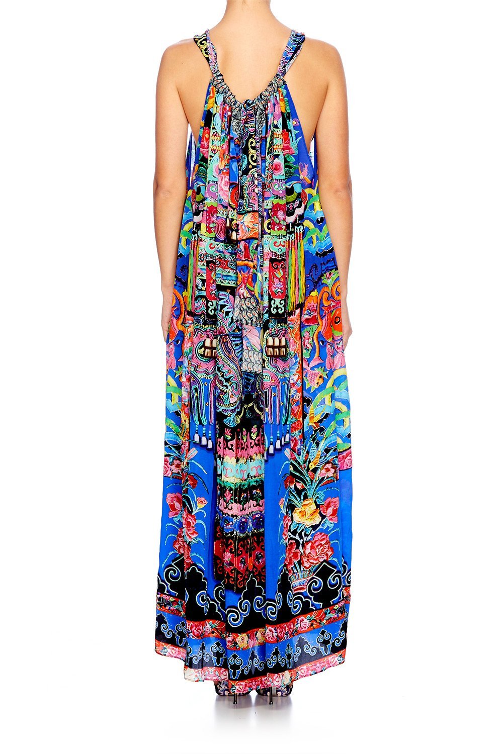 PRETTY PRECESSION DRAWSTRING DRESS