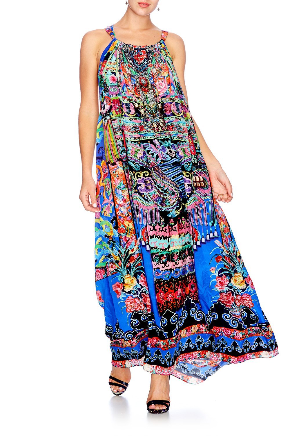 PRETTY PRECESSION DRAWSTRING DRESS