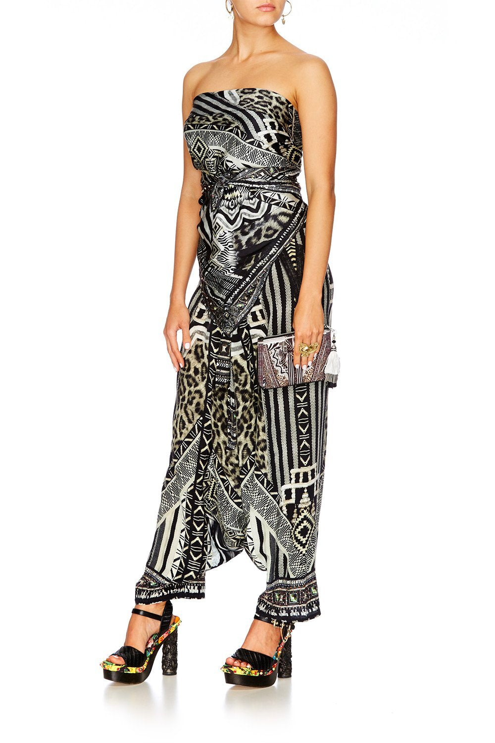 TRIBAL THEORY SMALL CANVAS CLUTCH