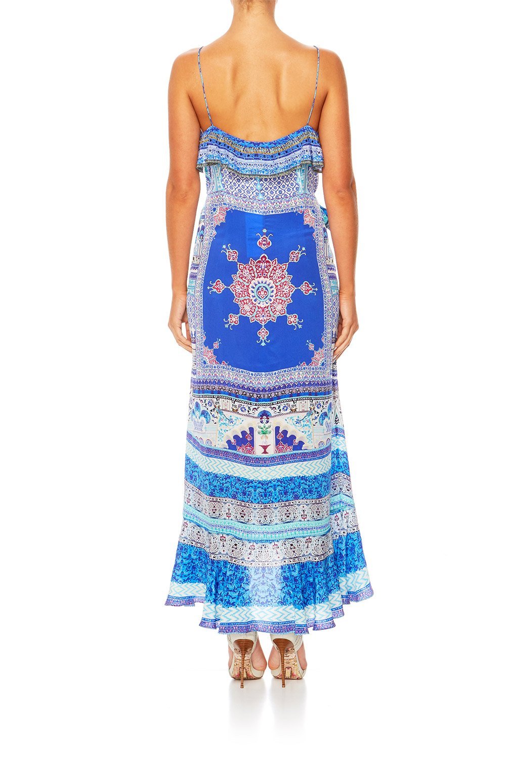 STRENGTH IN RAYS DRESS W FRILL & LONG BACK