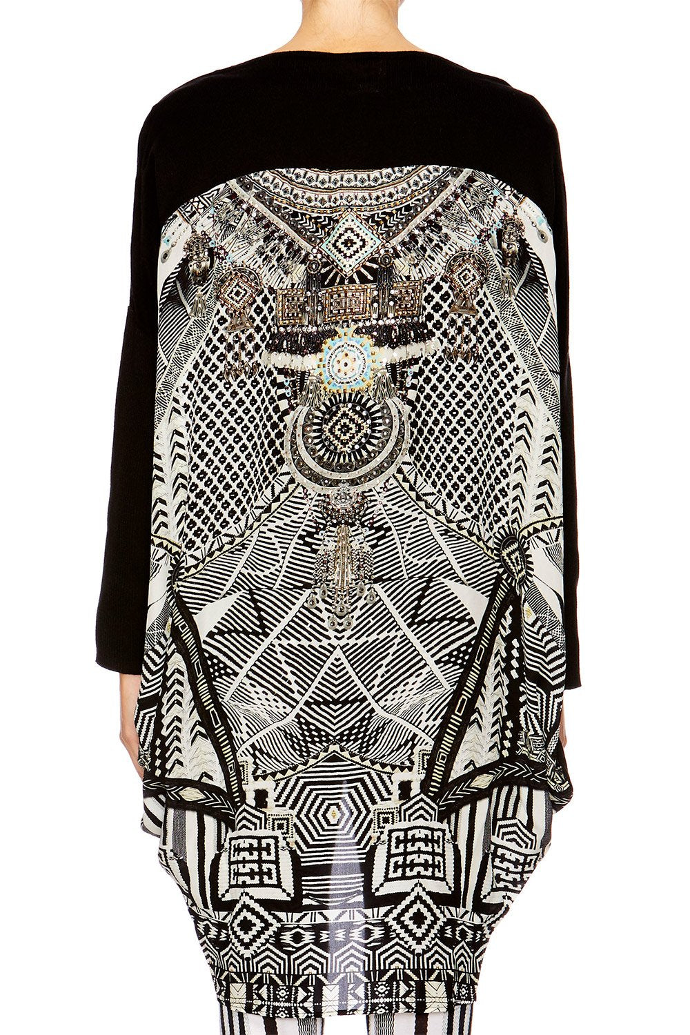 HANGING AROUND LONG SLEEVE JUMPER W PRINT BACK