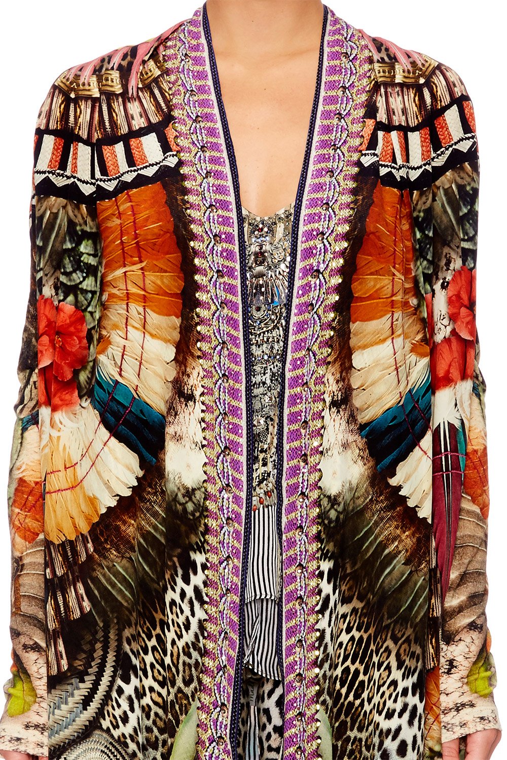 LIGHT MY FIRE LONG CASUAL JACKET W POCKETS