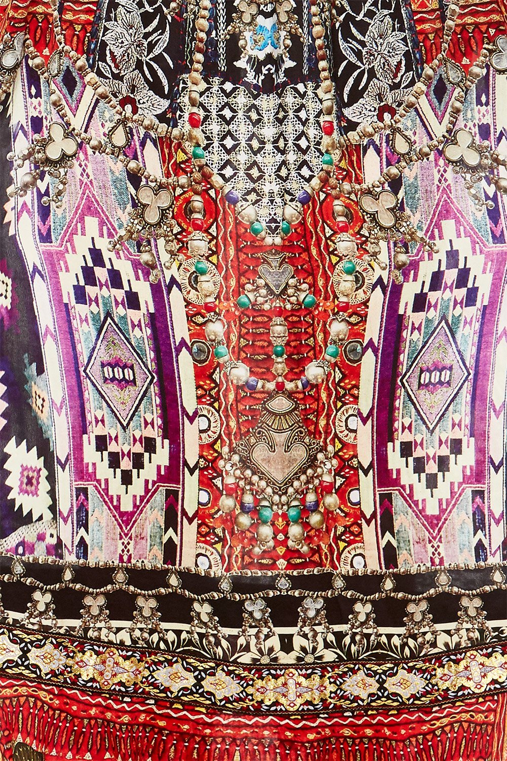 CAMILLA JAGGIS KINGDOM OFF SHOULDER SHIRRED DRESS