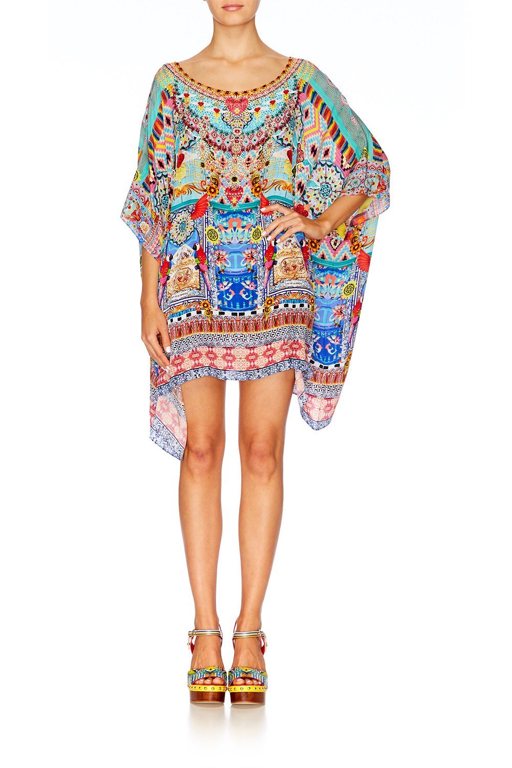 CLOSE TO MY HEART SHORT ROUND NECK KAFTAN