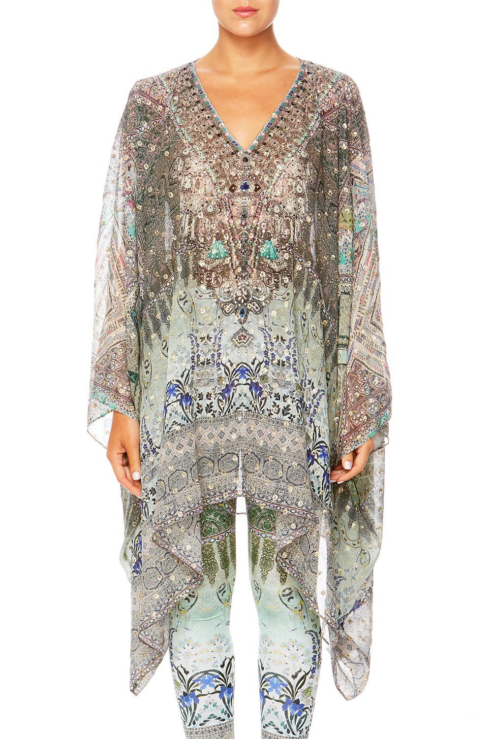 MAMAS HOME SPLIT SHOULDER SHORT KAFTAN