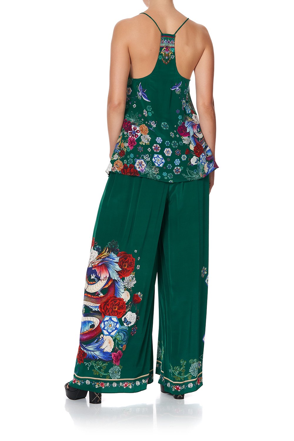 T BACK SHOESTRING TOP EMERALD'S ORBIT