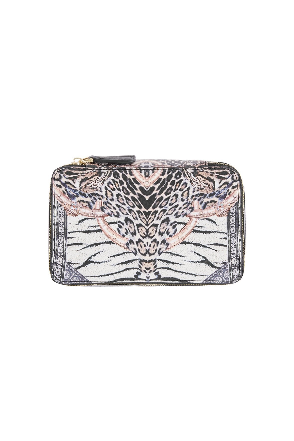 THE BODYGUARD SAFFIANO PRINTED COSMETIC CASE