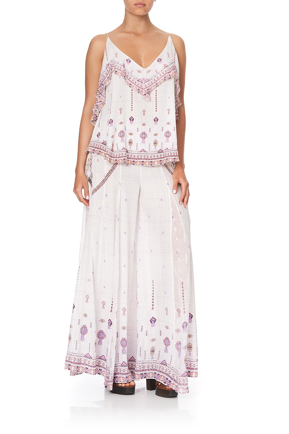 TOP WITH NECKLINE FRILL TANAMI ROAD