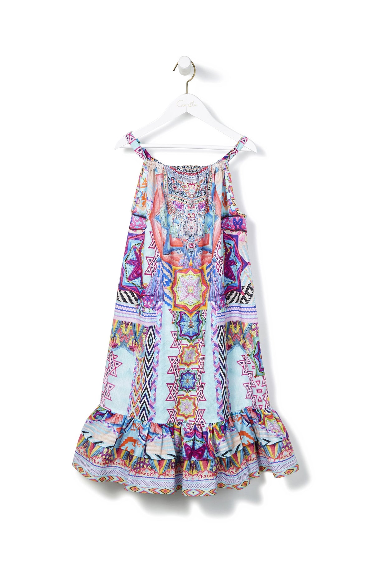 WANDERING EYE KIDS FRILL HEM DRESS