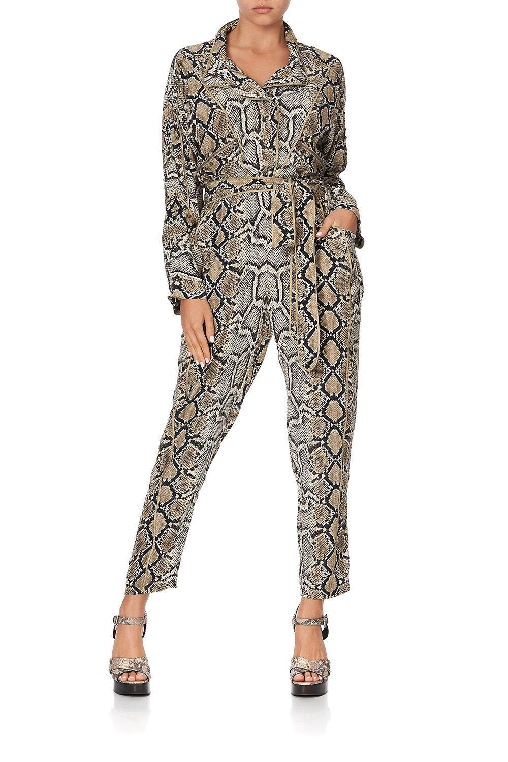 ZIP FRONT PANEL JUMPSUIT KAKADU BOO