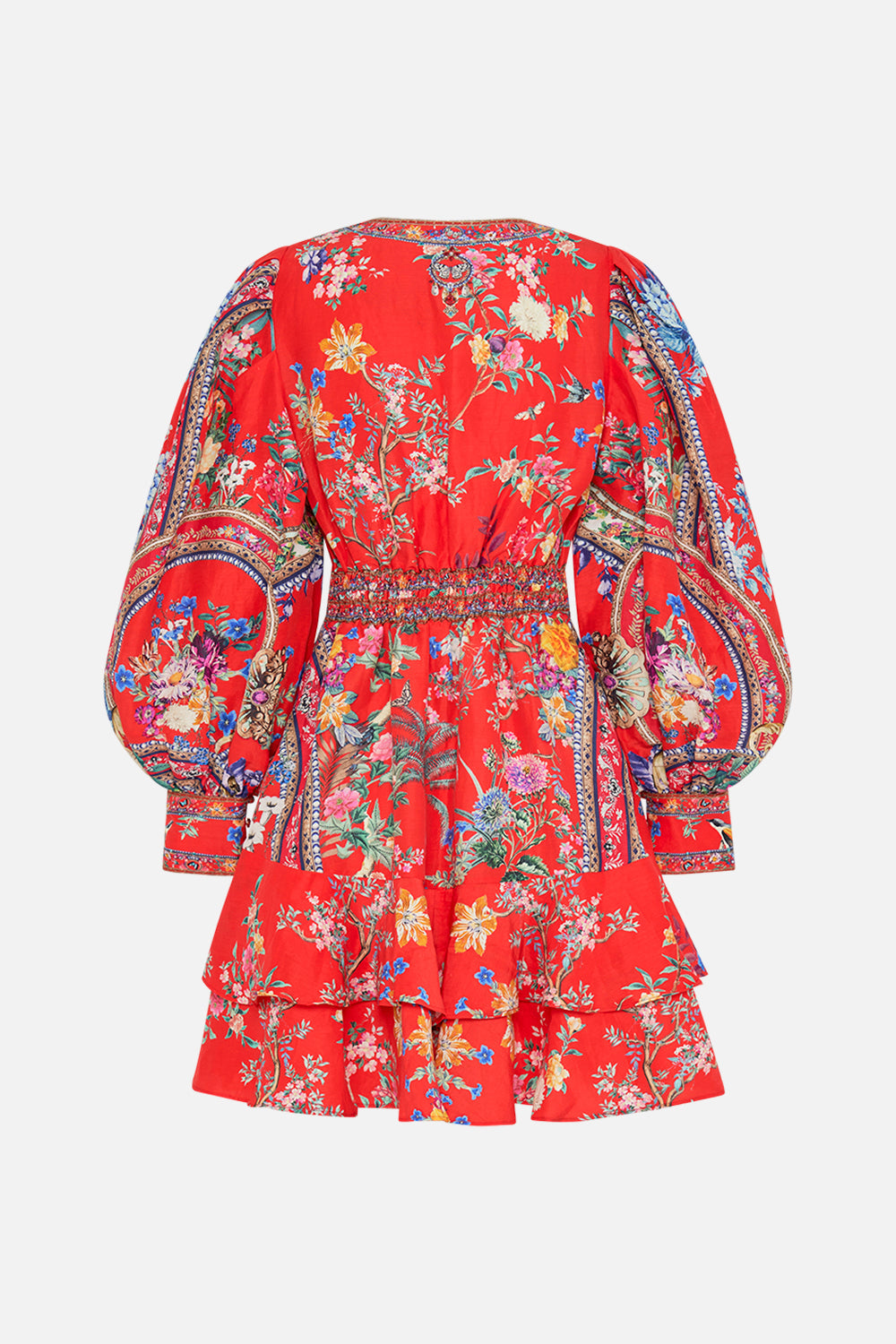 CAMILLA silk floral print dress om The Summer Palace print