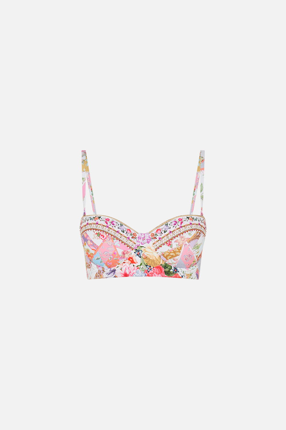 CAMILLA floral balconette underwire bra in Sew Yesterday
