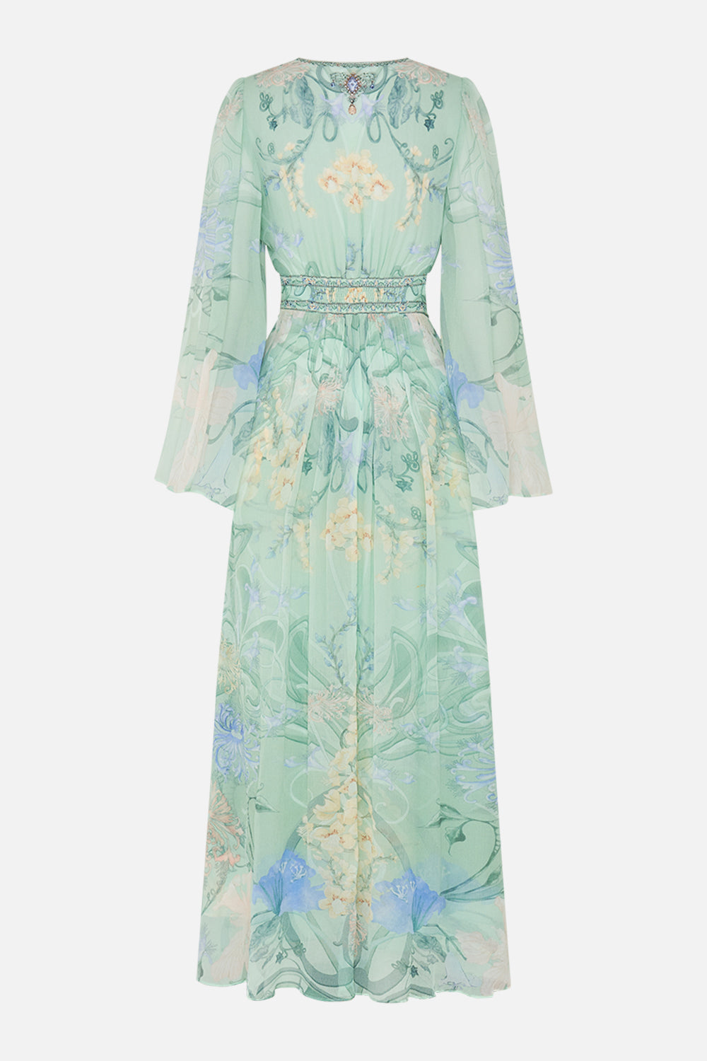 CAMILLA Floral Flared Sleeve Dress in Dreaming in Dutch