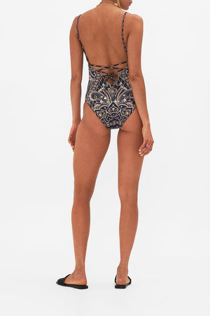 CAMILLA luxury onepiece swimsuit in Dance With The Duke print
