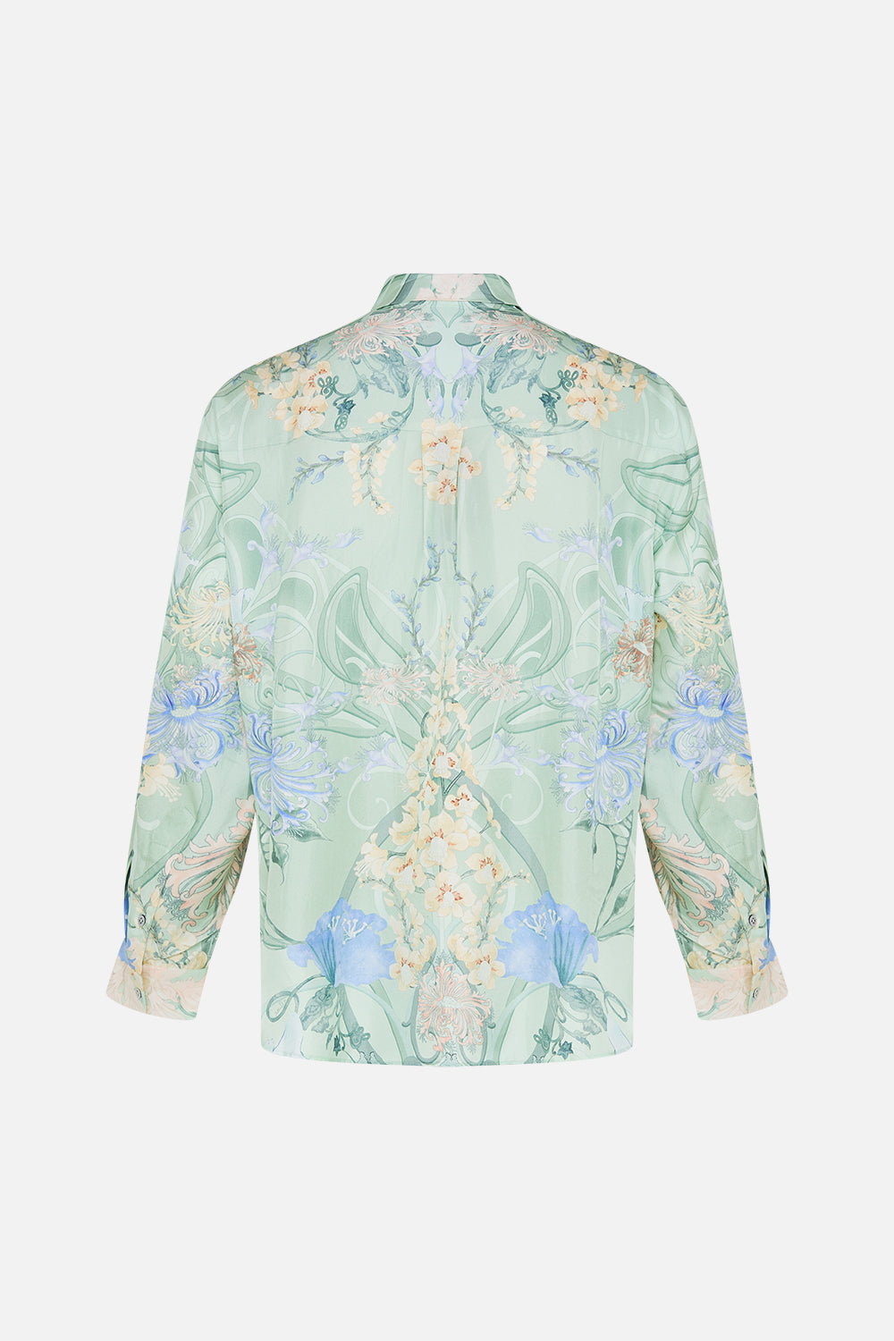 Hotel Franks by CAMILLA blue mens oversized shirt in Dreaming in Dutch