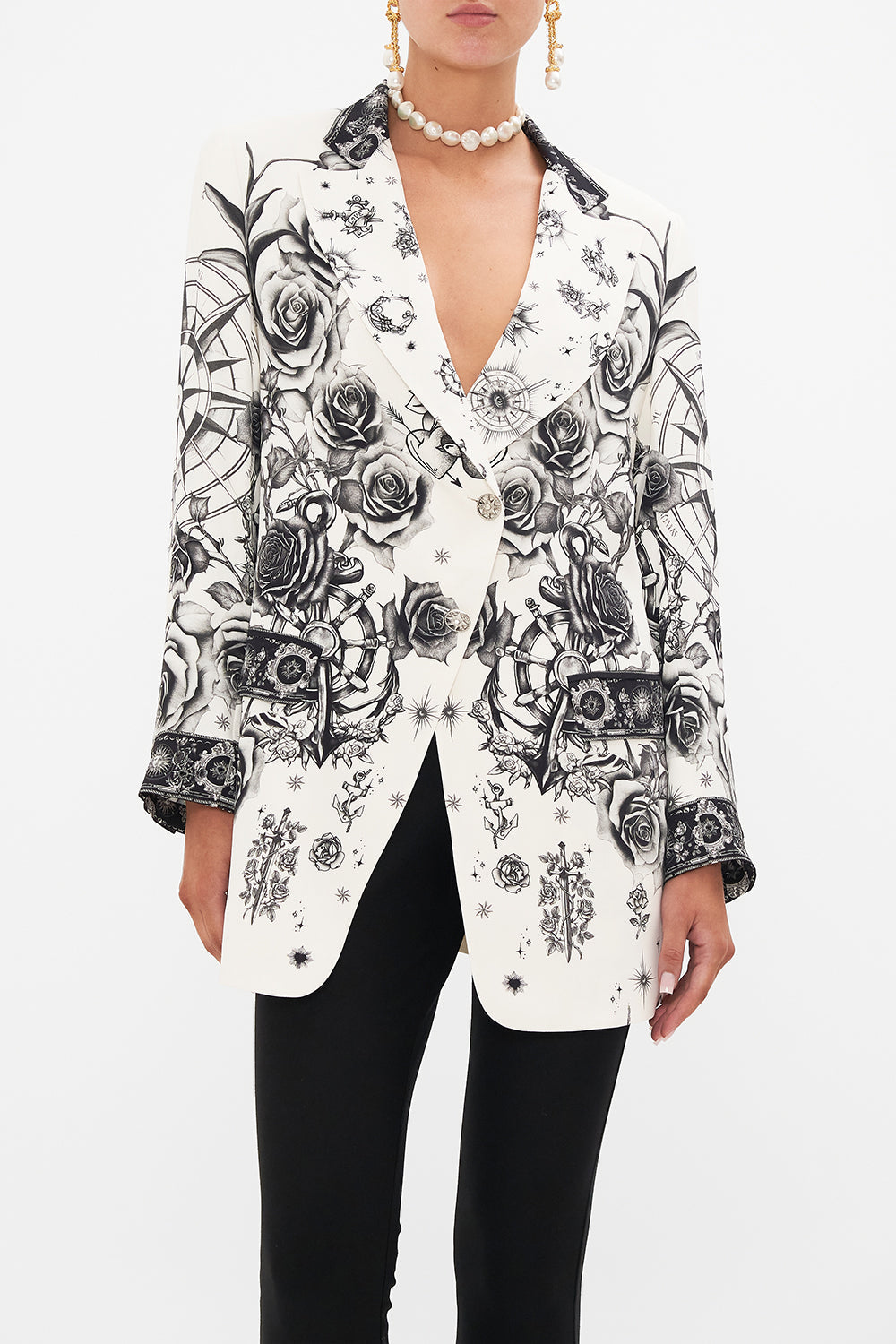 LONGLINE RELAXED JACKET TALES OF TATTOO