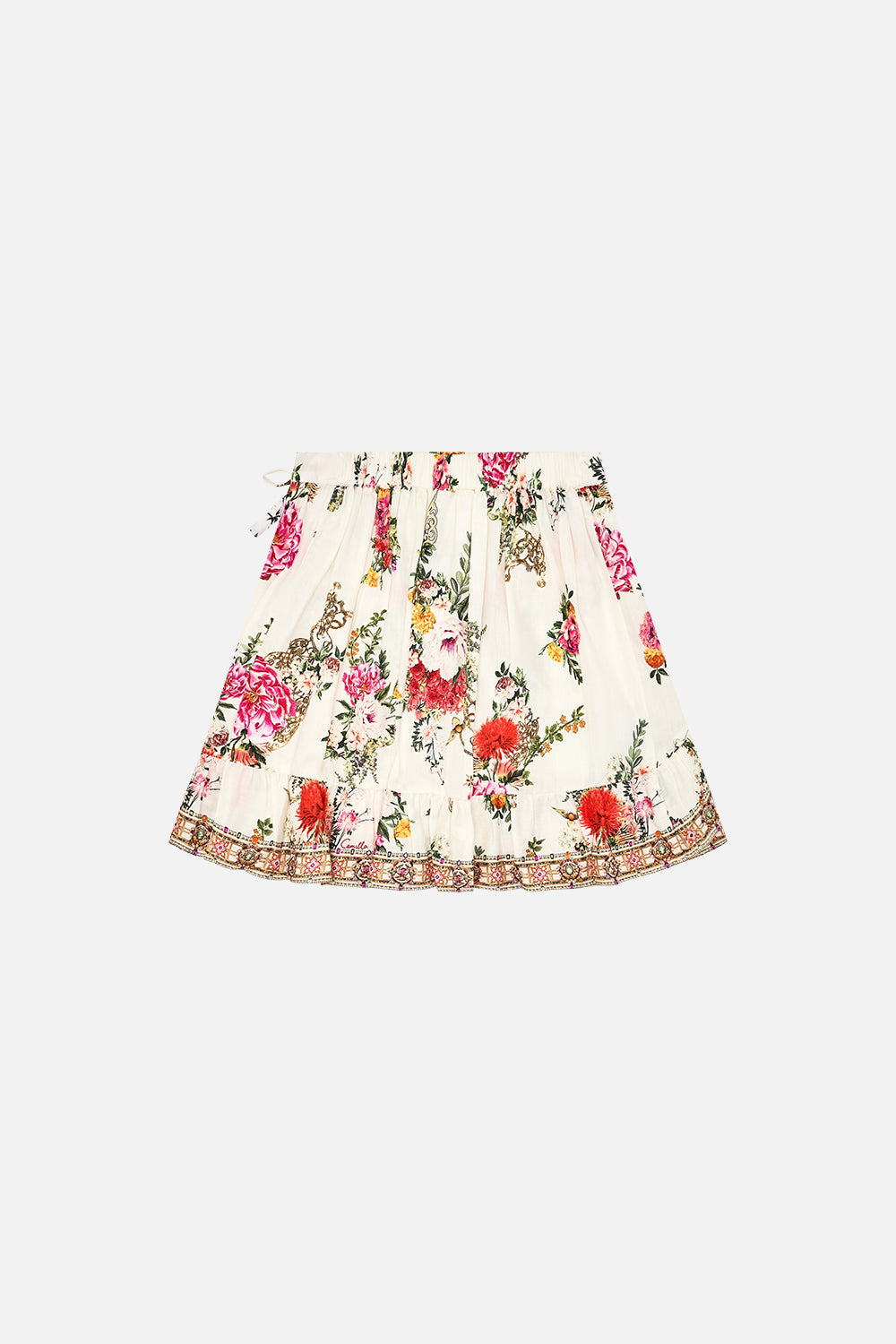 The CAMILLA SLEEVELESS DRAPE BACK DRESS VIEWS OF THE VALLEY in our  print.