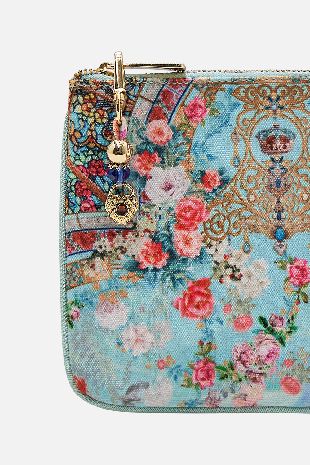 CAMILLA Coin and phone purse in The jewellery museum print.