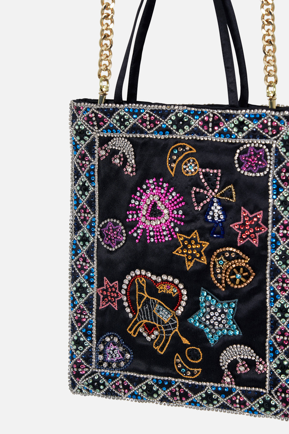 EMBELLISHED MINI TOTE NUBIAN NIGHTS
