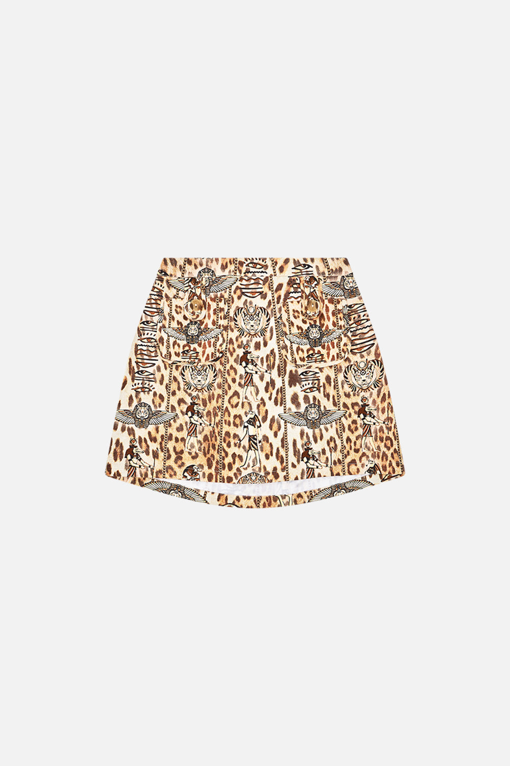 The CAMILLA BIAS CUT TANK DRESS LUXORLAND LADY in our  print.
