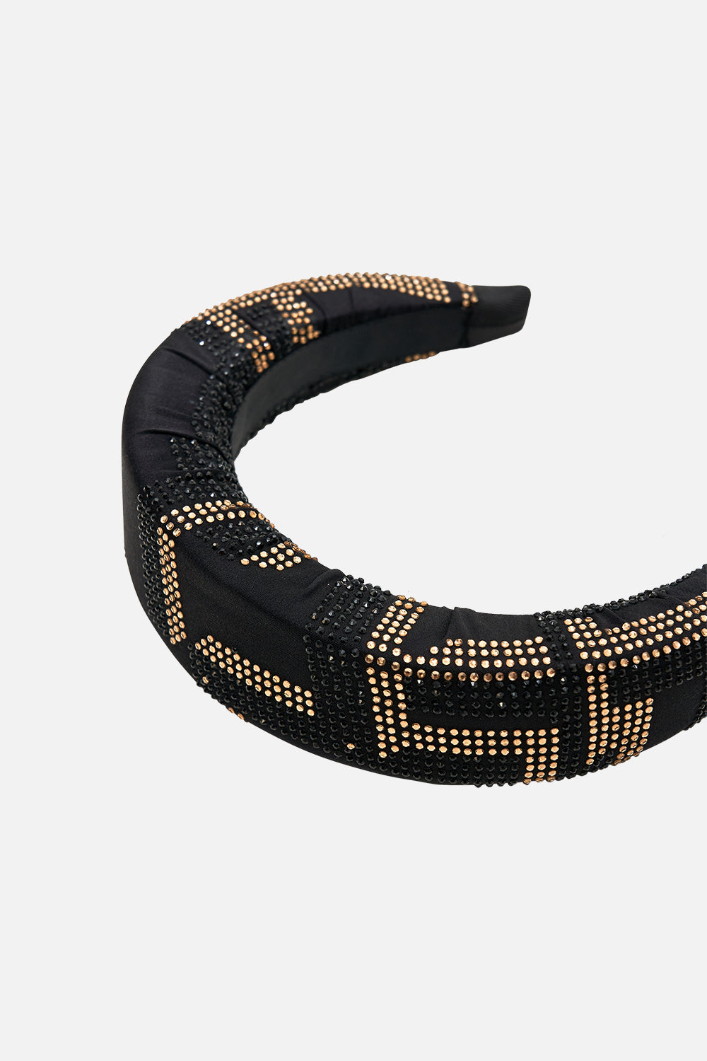 PADDED HEADBAND SOLID BLACK