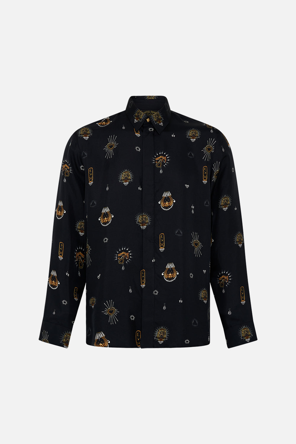 LONG SLEEVE HIDDEN PLACKET SHIRT CALL ME CLEOPATRA