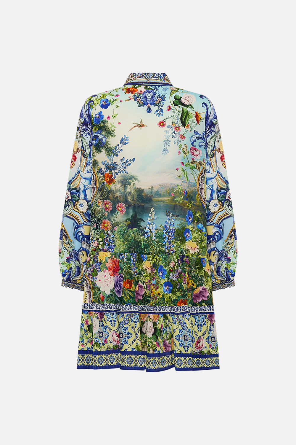 LONG SLEEVE TIERED SHORT DRESS WALL TO WALL WONDERS