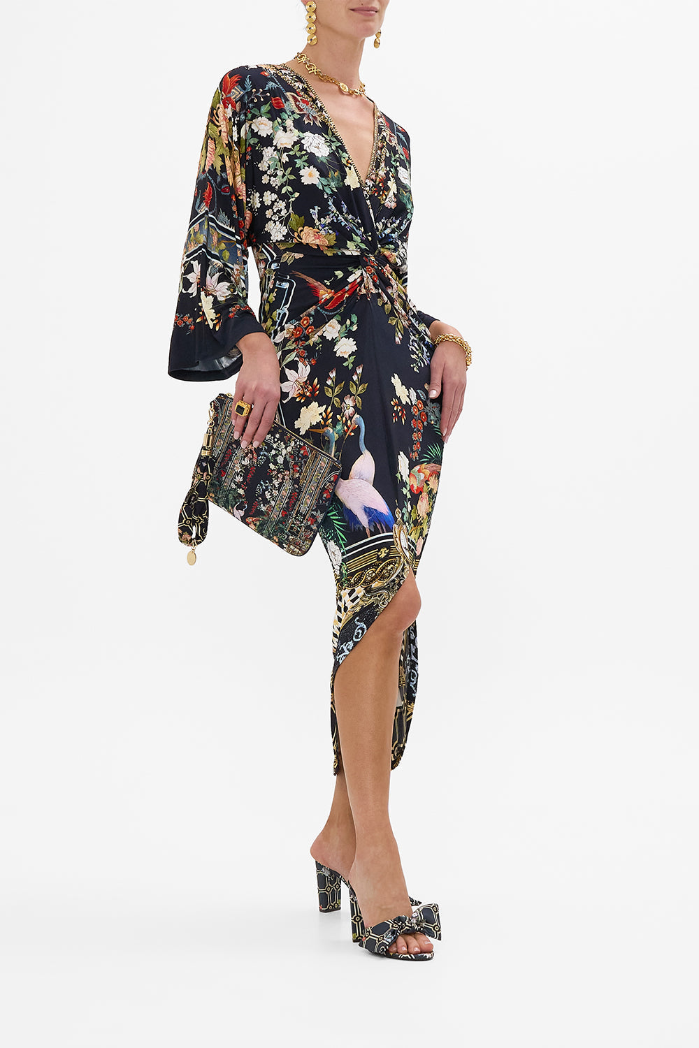 The CAMILLA EMBELLISHED MINI TOTE MONARCHY MANIA in our MONARCHY MANIA print.
