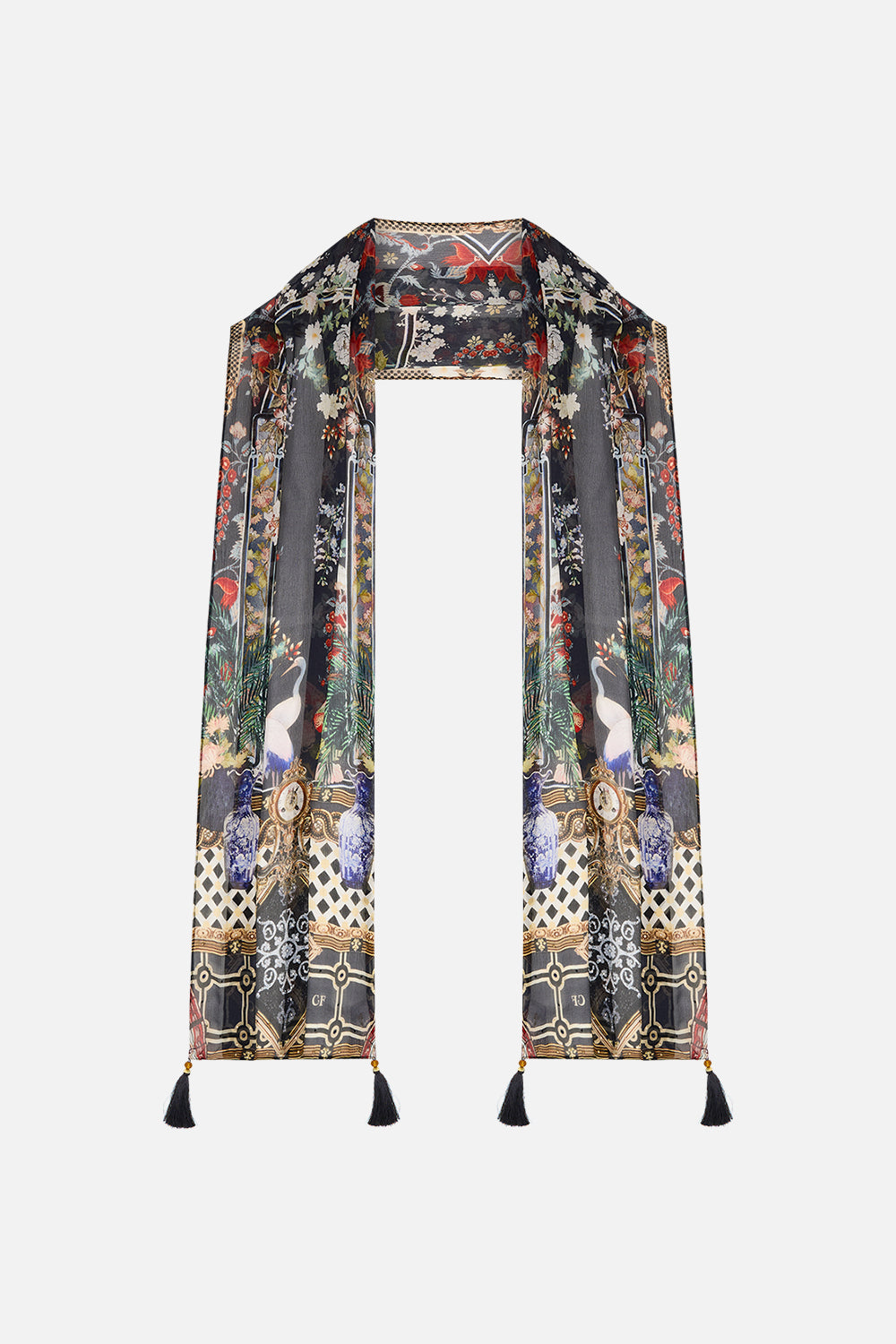The CAMILLA LONG SARONG THRONE GAMES in our  print.