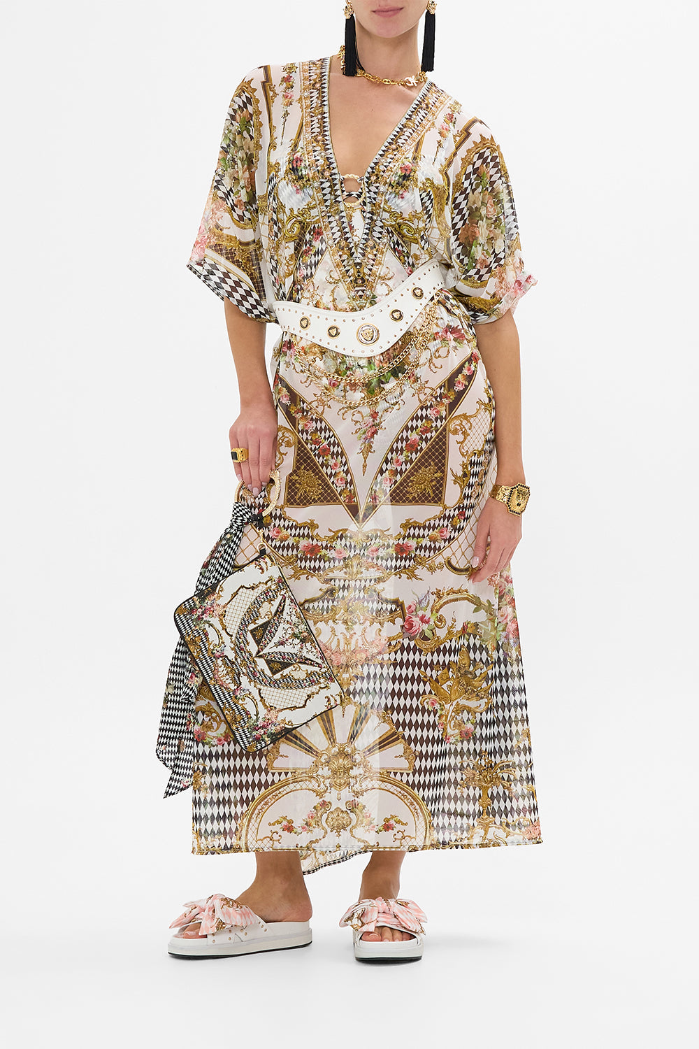 RING SCARF CLUTCH ROCOCO GLOW