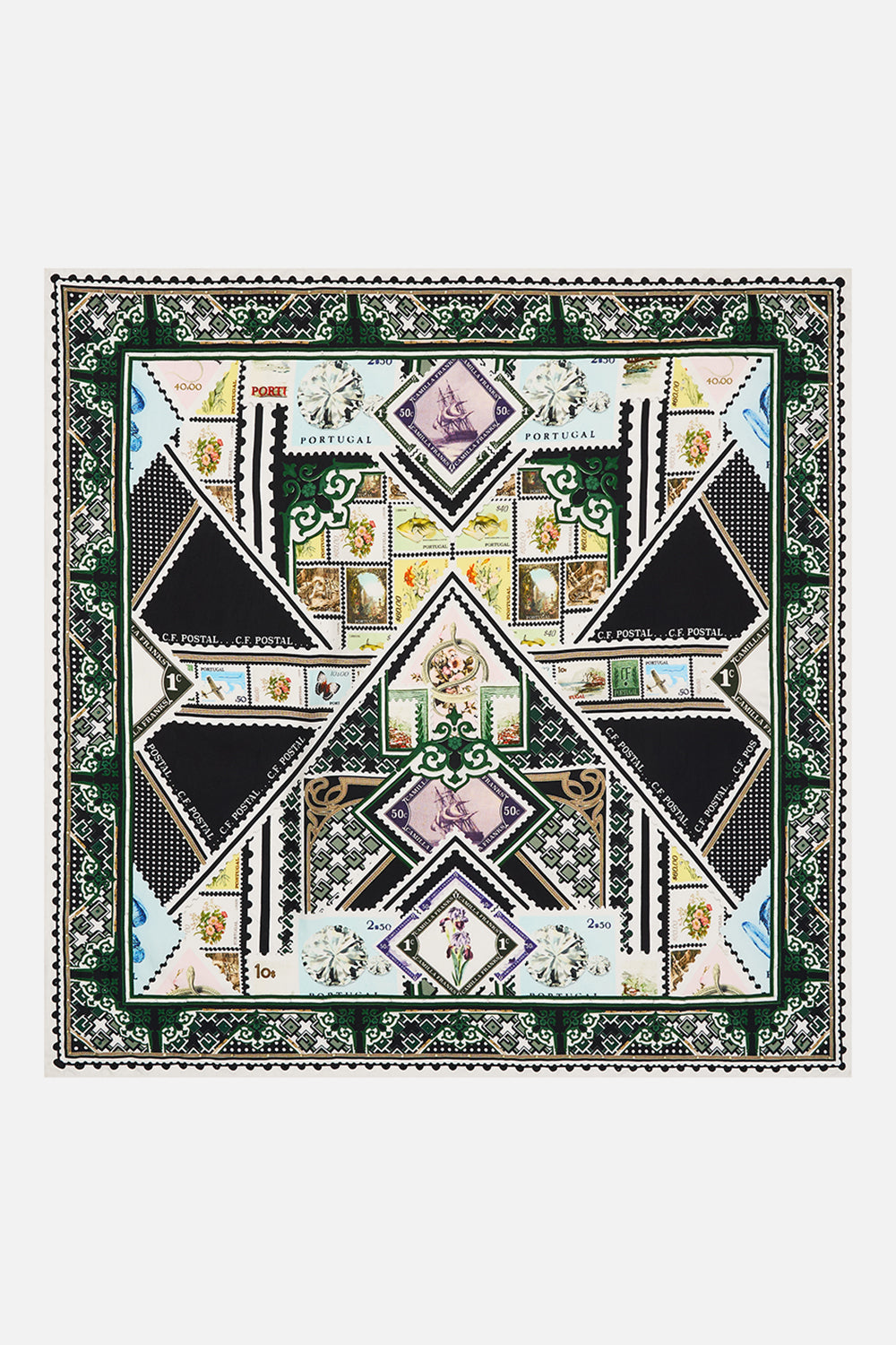 LARGE SQUARE SCARF MY PORTO PEN PAL