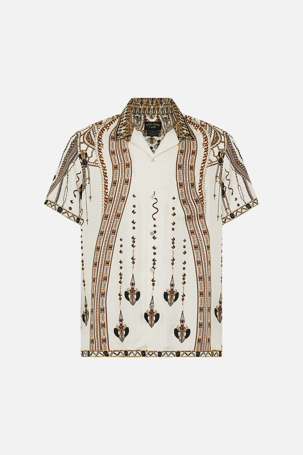 The CAMILLA SILK SHRUG EGYPTIAN ROSE in our  print.