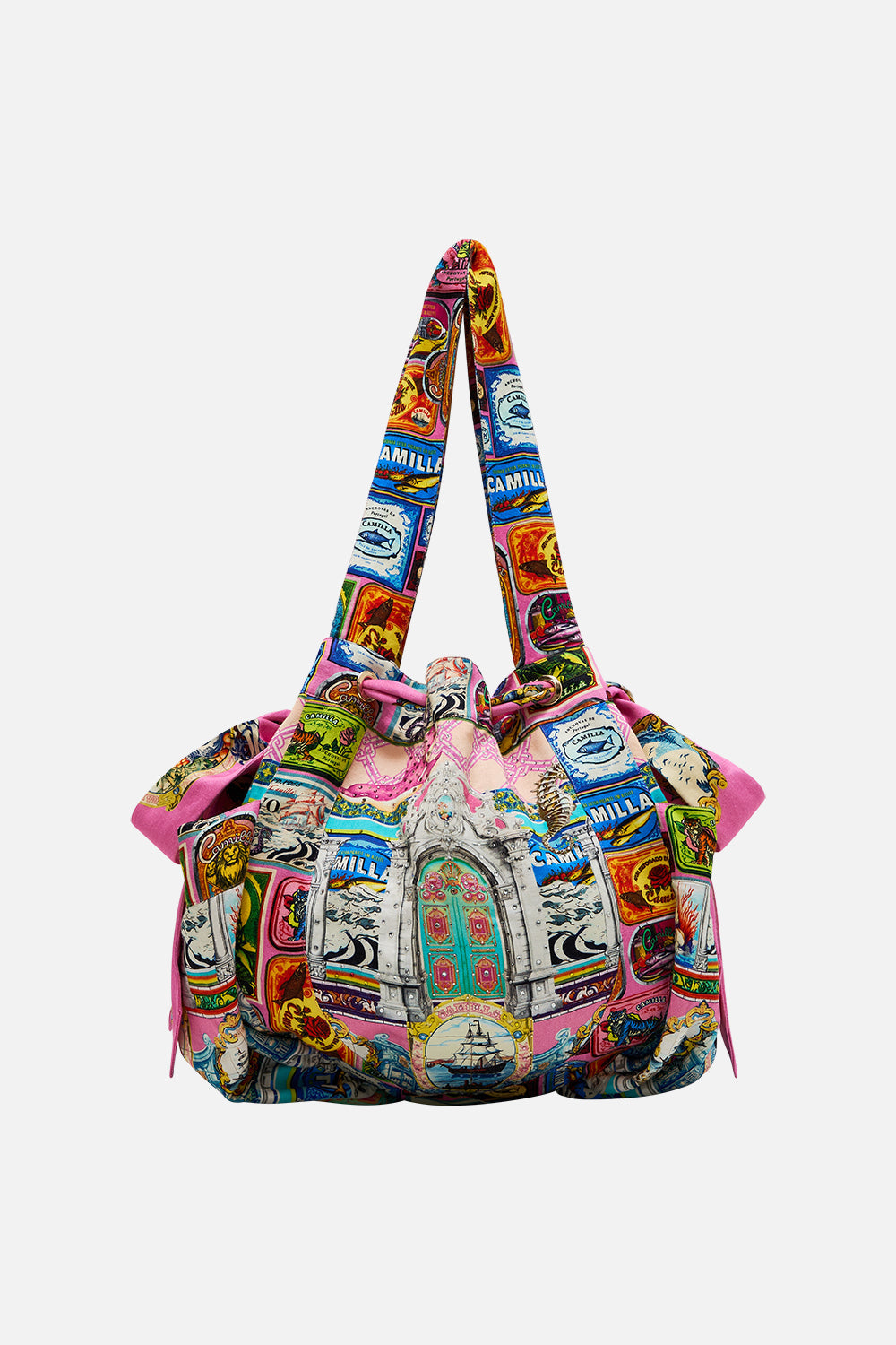 DRAWSTRING BEACH BAG SALTY SPLENDOUR