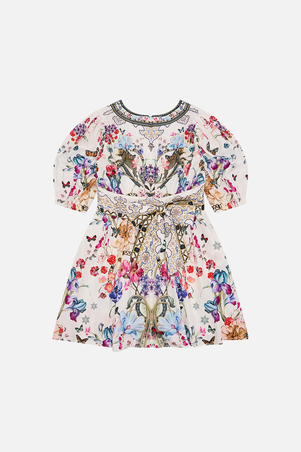 KIDS MINI DRESS WITH WAIST SASH 4-10 MONSERRATE MAGIC